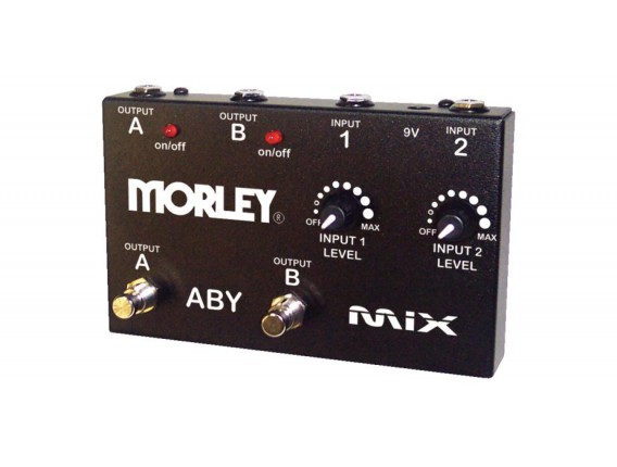 MORLEY ABY MIX - Pédale A/B/Y Box avec réglages de niveau séparés + LED