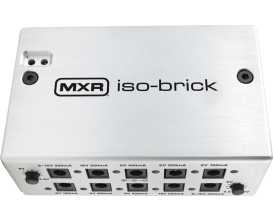 MXR M238 - ISO-BRICK, alim pro pédales, 6 sorties 9V, 2 sorties 18V et 2 sorties variables de 6V à 15V