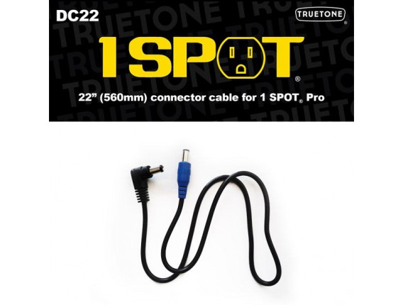TRUETONE - DC22 - Câble standard (5,5x2,1mm) de 56cm pour alimentation 1 Spot Pro