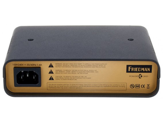 FRIEDMAN Power Grid 10 - Alimentation régulée pour PedalBoard, 10 sorties 9 Volts 350 mA