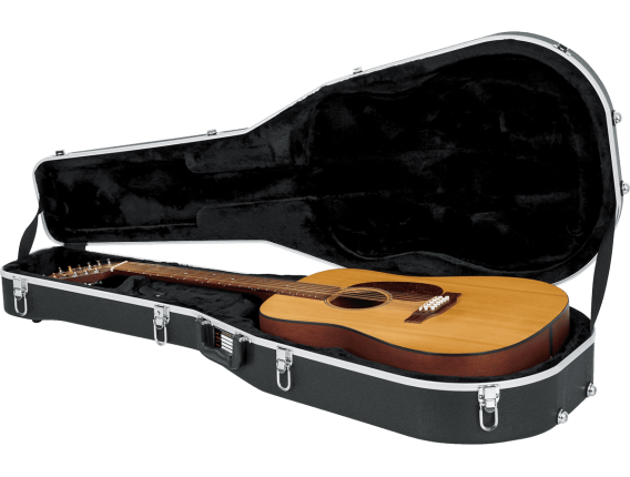 GATOR GCDREAD-12 - Etui en ABS Deluxe pour guitare folk Dreadnought 12 cordes