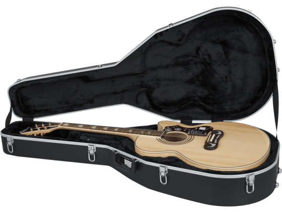 GATOR GC-JUMBO - Etui en ABS Deluxe pour guitare acoustique, format Jumbo
