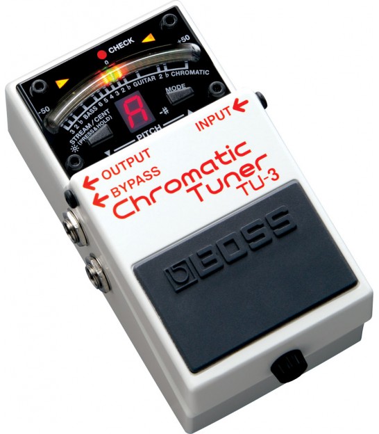 Pédale d'accordeur chromatique Grand écran LED Coque entièrement en métal  avec True Bypass pour guitare basse - 4000798245918