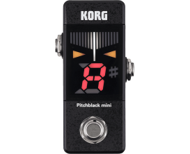 KORG Pitchblack Mini Pedal BK - Mini Pédale Accordeur Pro, Noir