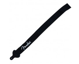 FENDER 0990662080 2" Black Poly Strap w/ White Fender Logo FENDER 0990662080 2" Black Poly Strap w/ White Fender Logo