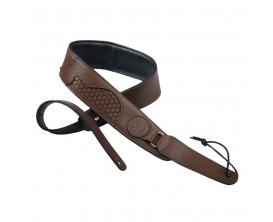 TAYLOR 63004 - Guitar basket weave strap, Dark Brown