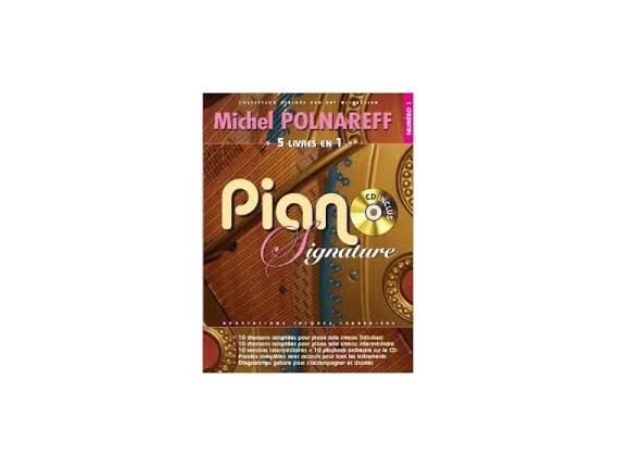 LIBRAIRIE - Michel Polnareff Piano Signature vol. 1 (CD inclus) - Paul Beuscher