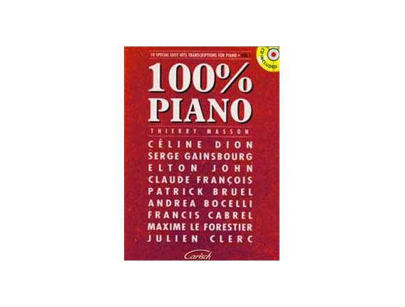 100% Piano Vol 1 (Avec CD) - Carisch Music