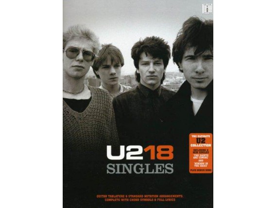 U2 18 Singles (Piano, Voix, Guitare) - Wise Publications