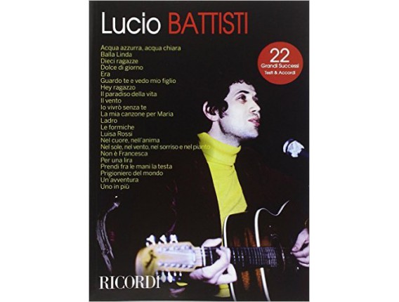 LIBRAIRIE - Lucio Battisti - 22 Grands Succès - Editions Ricordi