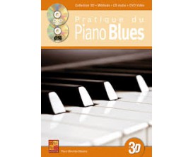 LIBRAIRIE - Pratique du Piano Blues, Collection 3D (Avec CD + DVD) - Ed. Play Music