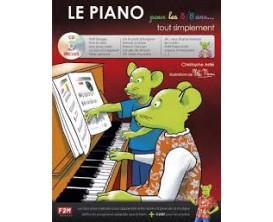 LIBRAIRIE - Le Piano pour les 5/8 ans tout simplement (CD inclus) - Ch. Astié - F2M Ed.