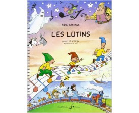 LIBRAIRIE - Les Lutins - Piano et Solfège à partir de 6 ans - Anne Manteaux - Ed. Billaudot