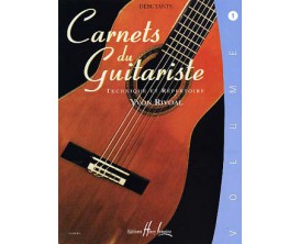 Carnets du Guitariste Vol. 1 - Technique et Répertoire - Yvon Rivoal - Ed. Lemoine