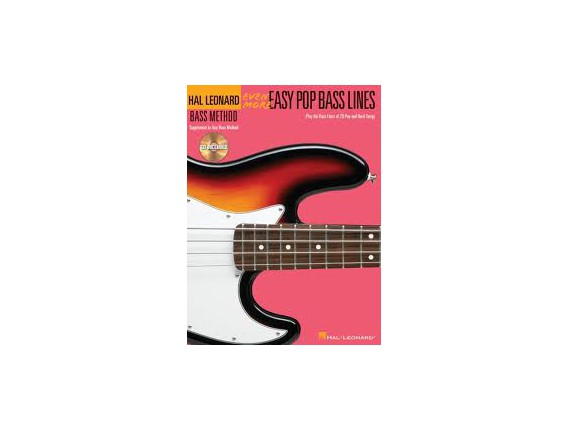 LIBRAIRIE - Méthode Basse - Even More Easy Pop Bass Lines (avec CD) - Hal Leonard