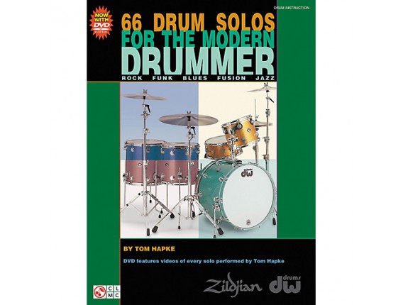 LIBRAIRIE -66 Drum Solos for the Modern Drummer (Avec DVD) - Tom Hapke
