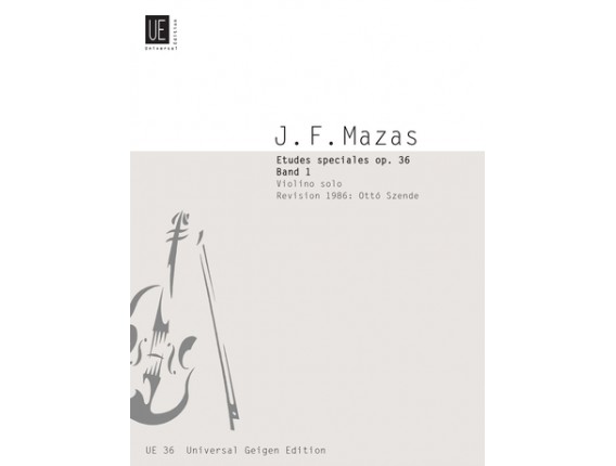 LIBRAIRIE - J. F. Mazas - Etudes Spéciales Op. 36 Band 1 - Violino Solos - Universal Edition