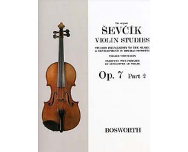 LIBRAIRIE - SEVCIK Vilon Studies OP. 7 Part 2 - Bosworth