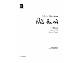 LIBRAIRIE - Béla Bartok - 44 Duos pour 2 Violons Vol.1 (1-25) - Universal Edition