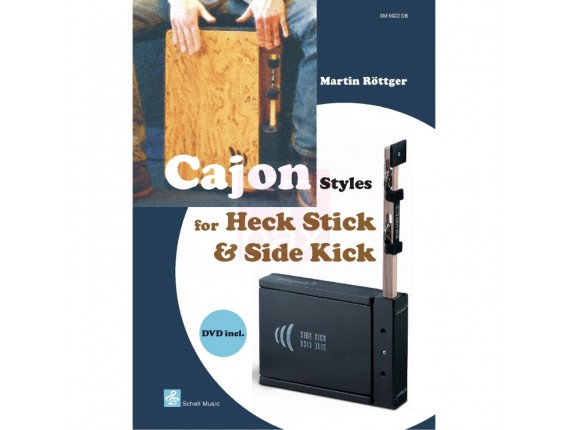 LIBRAIRIE - Cajon Styles avec Heck Stick & Side Kick, DVD - M. Röttger (Ed. Schell Music)