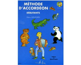 LIBRAIRIE - Méthode d'accordéon pour débutants (avec CD) - Manu Maugain - Ed. Lemoine