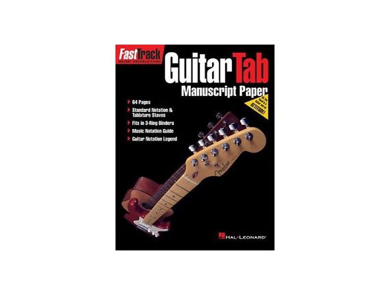 Fasttrack Guitar Tab - Cahier de tablatures 64 pages - Hal Leonard