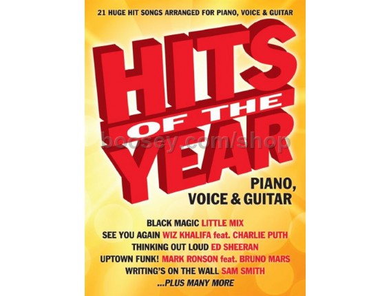 Hits of the Year Piano Voice & Guitar - Wise publications