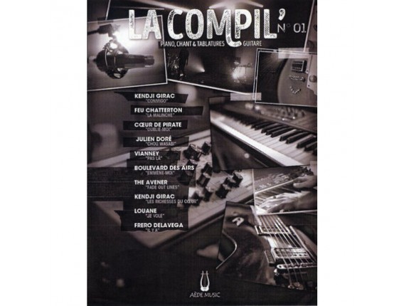 LIBRAIRIE - La Compil' No1 (Piano, Chant et Tablatures Guitare) - Aède Music