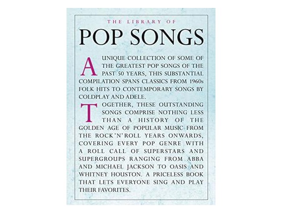 The Library of Pop Songs (Piano, voix, guitare) - Hal Leonard