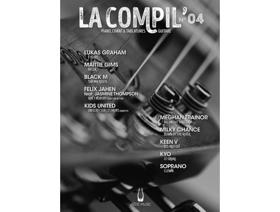 LIBRAIRIE - La Compil' No4 (Piano, Chant et Tablatures Guitare) - Aède Music