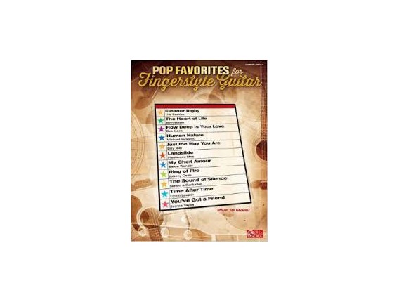 LIBRAIRIE - Pop Favorites for fingerstyle Guitar (Guitar, Vocal) - CLMC & Hal Leonard
