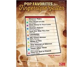 LIBRAIRIE - Pop Favorites for fingerstyle Guitar (Guitar, Vocal) - CLMC & Hal Leonard
