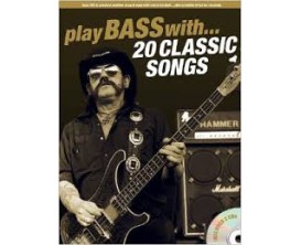 LIBRAIRIE - Play Bass with... 20 Classic Songs (2 CD inclus) - Wise Publications