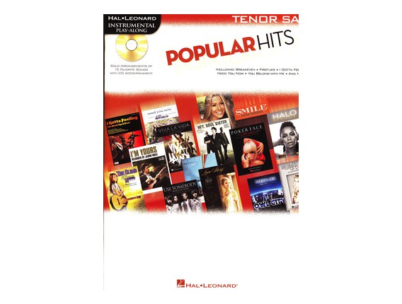 LIBRAIRIE - Popular Hits, pour Sax Tenor, avec CD - Ed. Hal Leonard