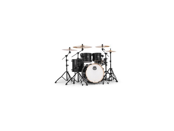 MAPEX AR504SBTB Armory - Kit Batterie 5 fûts, sans HW ni cymbale, Transpare black, Accastillage Noir