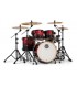 MAPEX AR504SBNV Armory - Kit Batterie 5 fûts, sans HW ni cymbale, Magma Red, Accastillage Noir