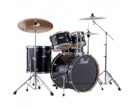 PEARL EXX725SBR/C31 - Export Drum Kit 5 pces avec Hardware et cymbales Sabian SBR - Jet Black