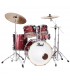 PEARL EXX725SBR/C704 - Export Drum Kit 5 pces avec Hardware et cymbales Sabian SBR - Black Cherry Glitter