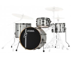 TAMA ML40HZBN2-SSV - Superstar Hyperdrive Duo Snare, Set 4 fûts (Tom/caisse claire) sans HW ni cymbale, Satin Silver (Edition Li