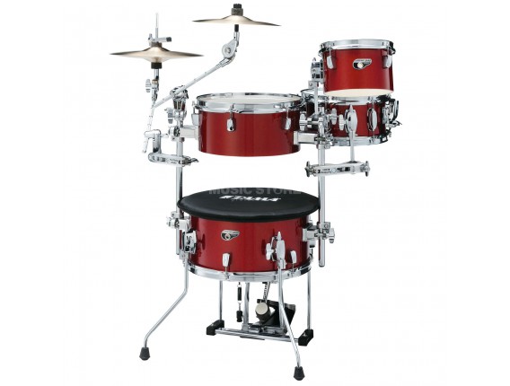 TAMA CJP44C-CPM - Batterie Cocktail JAM Mini- Candy Apple Mist (Livrée sans cymbale, avec hardware et housses transport)