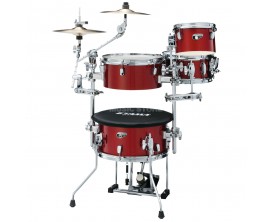 TAMA CJP44C-CPM - Batterie Cocktail JAM Mini- Candy Apple Mist (Livrée sans cymbale, avec hardware et housses transport)