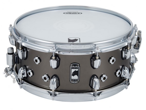 MAPEX BR460 CSB "Black Panther" - Caisse Claire 14x6" Matt Halpern, black chrome satin (Avec housse fine)