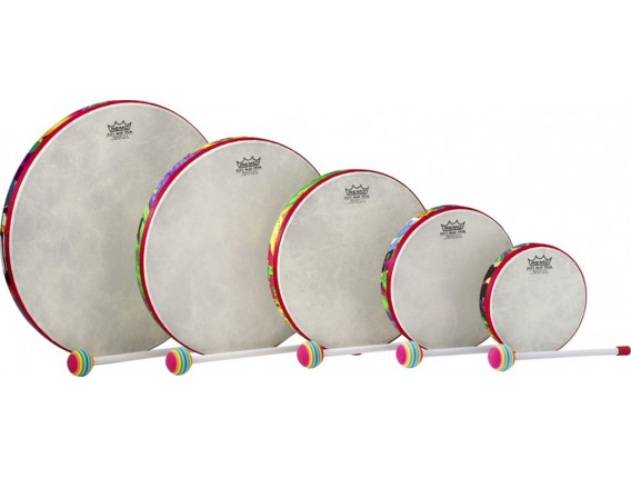 REMO KD-0500-01 Ensemble de 5 tambours à main pour enfants 6"/8"/10"/12"/14"