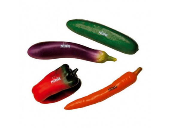 NINO SET 101 - Assortiments de 4 shakers "Légumes"
