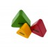 NINO 508-MC - Ensemble de 3 shakers triangulaires en bois