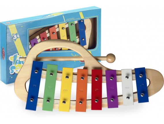 STAGG META-KC8 Mettalophone incurvé 8 notes couleurs
