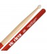 VIC FIRTH 2BNVG - Paire de baguettes 2B, olive Nylon + Grip, American Classic Hickory