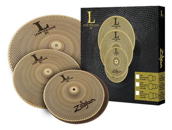 ZILDJIAN Pack de cymbales Low Volume Serie 348 (13" Hats, 14" Crash, 18" Crash/Ride)