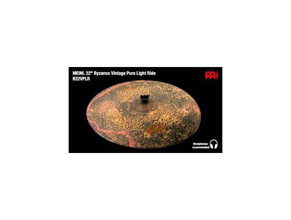MEINL B22VPLR - 22" Byzance Vintage Pure Light Ride