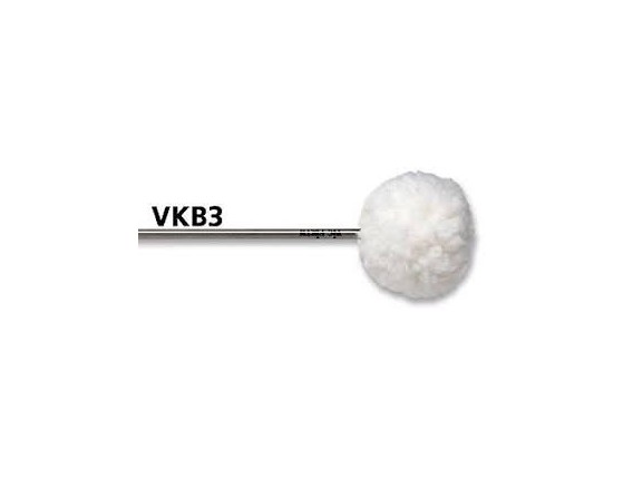 VIC FIRTH VKB3 - Batte de Grosse Caisse Vickikck - Laine Souple
